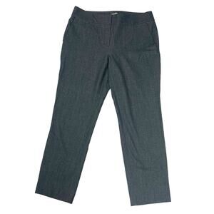 Loft Pants Modern Skinny Ankle Career Dress Pant Mid Rise‎ Waist Gray Women's 10